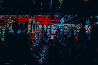 multicolored casino interior