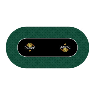 Acesfull Poker Mat - Oval, 6x3ft