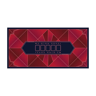 Abstract Poker Mat - Rectangle, 5x2.6ft