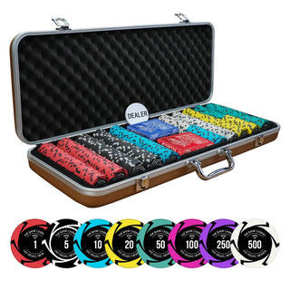 Bank Casino Chipset - EPT, 300/500 Pcs, Clay, 40mm, 14g - Acesfull QA