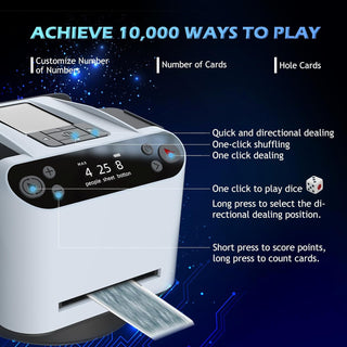 Acesfull 2 in 1 Automatic Card Shuffler With Distribution Machine
